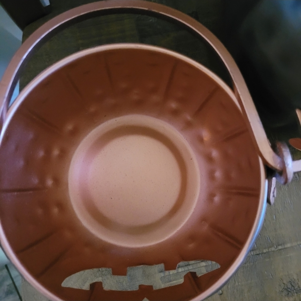 Copper Halloween Pumpkin Buckets x2 - Picture 5 of 9